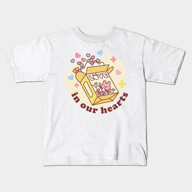 Love in your hearts Kids T-Shirt by Bruno Pires